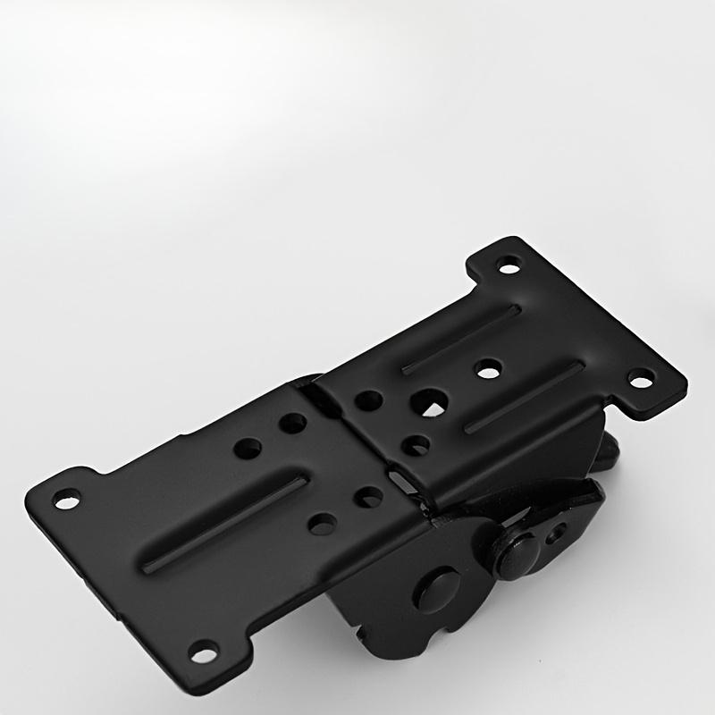 2/4pcs Foldable Bracket Self-Lock Hinge Hardware With Screws Lock Extension Support For Table Leg, Bed Leg, Workbench, Black