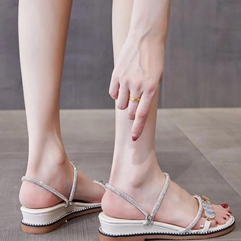 Fashion Beach With Low Heels Woman Shoes Luxury 2025 Original Vintage Summer Shoe Sale The Best High Quality Trending Sandals for Women