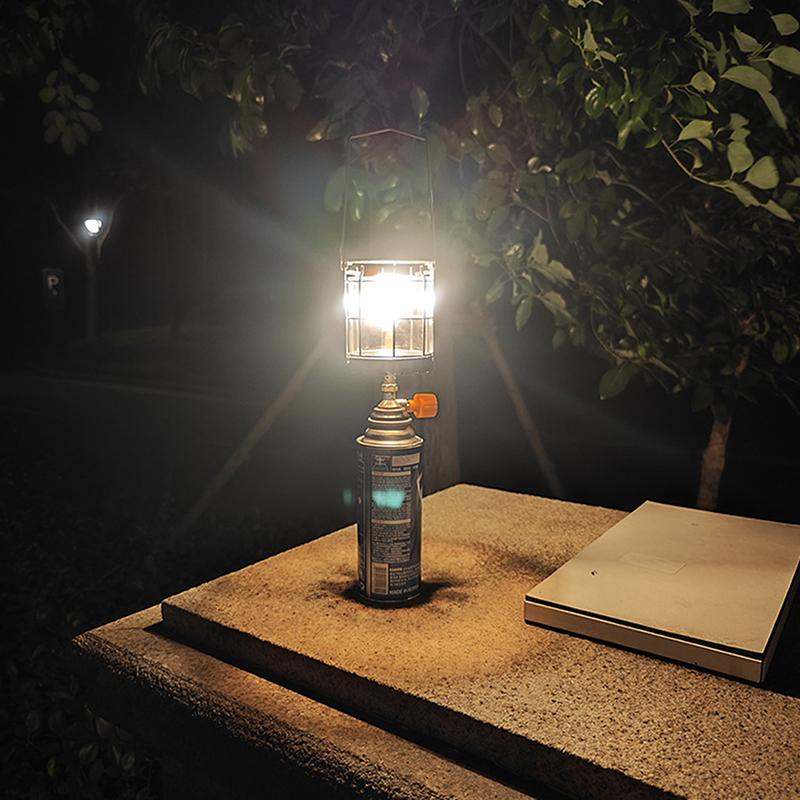 Mini Gas Lamp Outdoor Camping Gas Lantern Gas Light Hanging Lamp Tent Lamp For Night Fishing Camping Picnic Backpacking