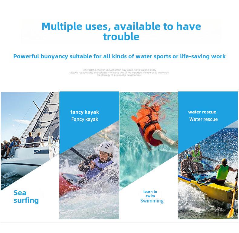 Swimming & Fishing Life Jacket for Kids and Adults - Thickened Buoyancy Vest