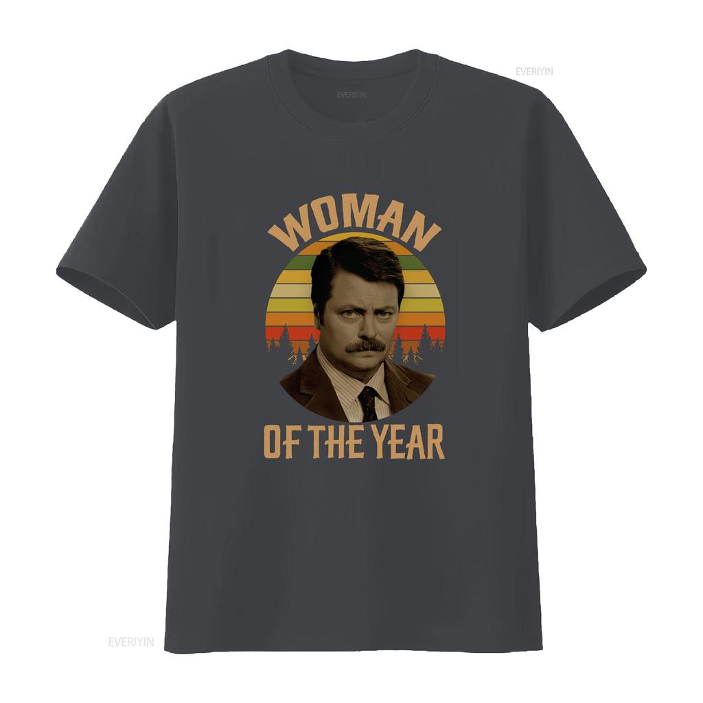 Neues limitiertes Kunst-T-Shirt für die Frau des Jahres, Vintage Retro, Ron Swanson Parks, vintage gewaschen, leicht, Unisex Designer-Kleidung