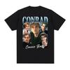 Nuovo Arrivo Conrad Fisher Stampa Retrò Unisex Maglietta Casual Puro Cotone Oversize Traspirante Streetwear Manica Corta Top Y2k