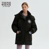 Teenie Weenie Women's Long Hooded Down Jacket