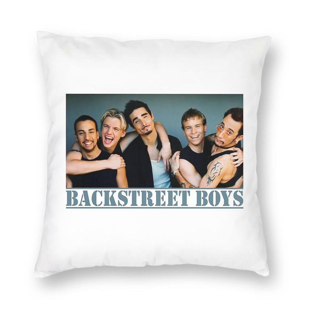 Federa Cuscino Quadrata Backstreet Boys Poliestere Lino Velluto Fantasia Zip Decorativa Copricuscino da Letto Vendita all'Ingrosso