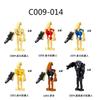 Space Wars Robot Battle Building Blocks Set - C009-014 Collectible Robot Vs Minifigures Toy with Stickers