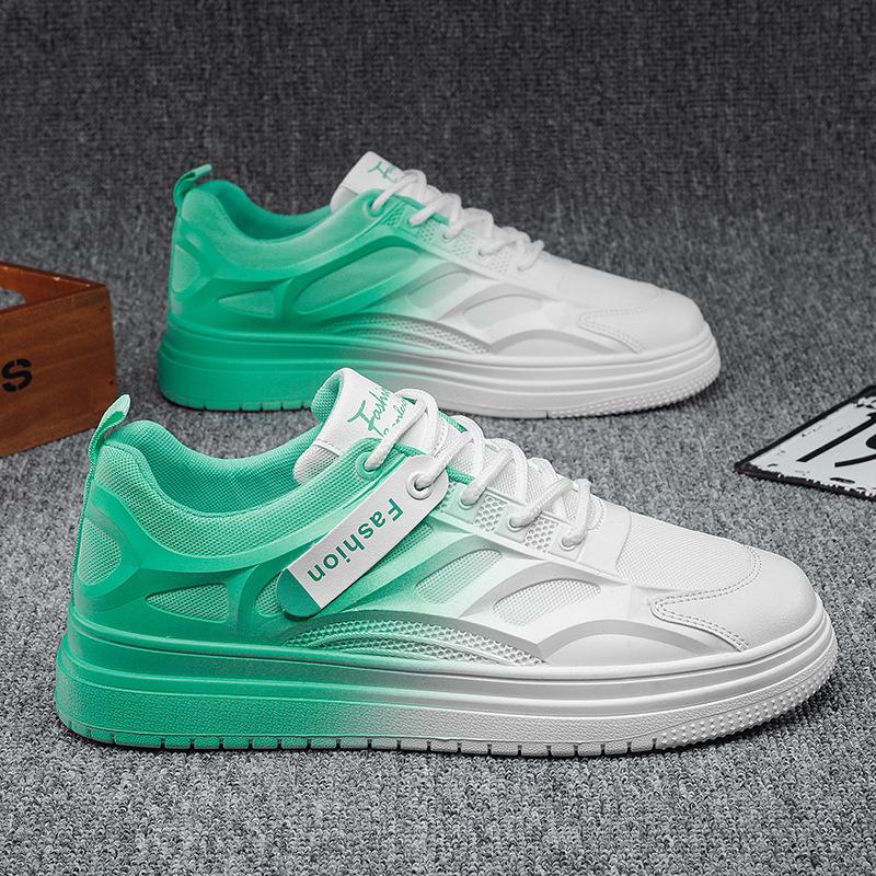 

Summer new breathable sports shoes men s mesh white running gradual change board shoes versatile casual tide 43