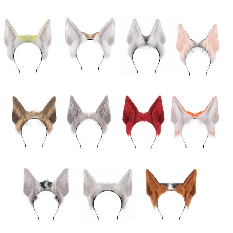 Cute Animal Ear Headband Soft Furry Cosplay Hair Accessory For Anime Conventions Theme Parties