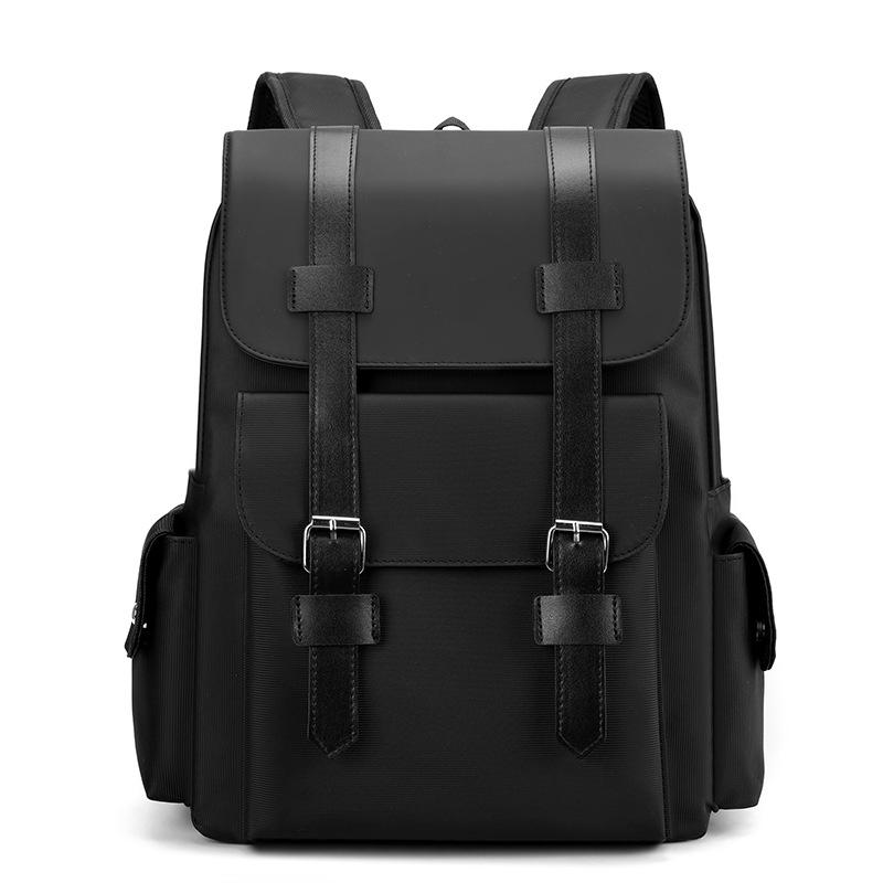 Foreign trade hot-selling men's backpack simple solid color multi-functional large-capacity travel backpack new men's business backpack