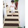 10Pcs Stair Treads Staircase Anti-Slip Mat 76x21cm Stair Carpet Treads Soft Fabric Noiseproof Stair Mats Machine Washable