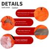 Orange Reflective Double-Layer Trench Coat for Sanitation Workers - Thickened Fire Protection Raincoat Set