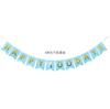 Birthday Party Decoration Bronzing Dovetail Flag Happy Birthday Birthday Flag Banner Bunting Custom