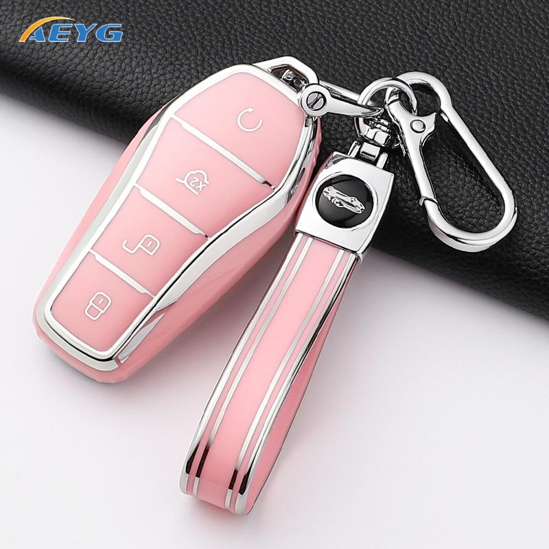 Tpu Car Key Case Cover Shell For Byd Song Plus Atto 3 Han Ev Tang Dm Qin Seal Dolphin Remote Fob Holder Keychain Accessories