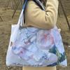 Borsa Tote da Viaggio Pieghevole Ecologica con Cartoni Animati - Borsa da Shopping a Spalla Singola di Grande Capacità per Donne