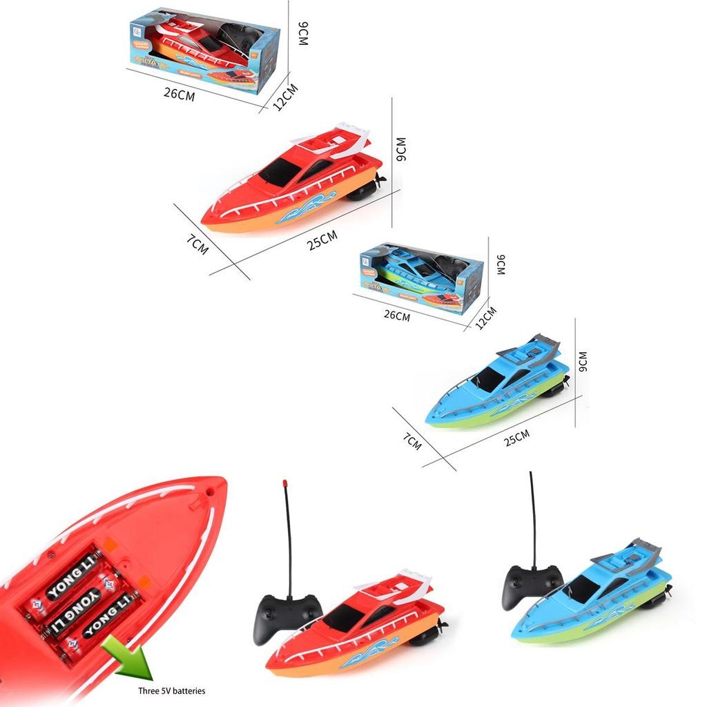 Lancha de Alta Velocidade com Controle Remoto Sem Fio, Brinquedo de Barco Aquático, Presente para Crianças para Desenvolvimento Intelectual e Coordenação Mão-Olho