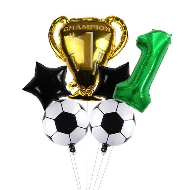 Cartoon Football Aluminum Film Balloon Set - Children s Birthday Party Decoration Supplies 1