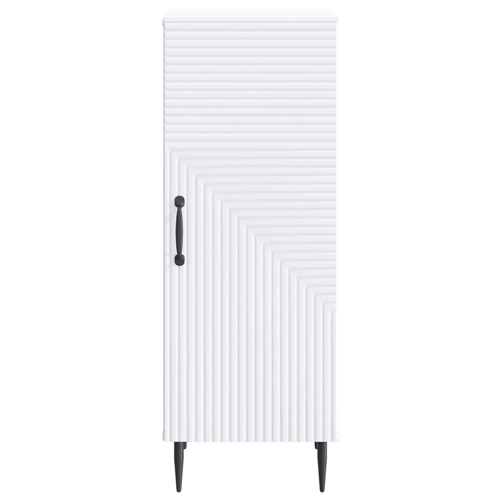 Sideboard White 33 X 34.5 X 89.5 Cm Particleboard