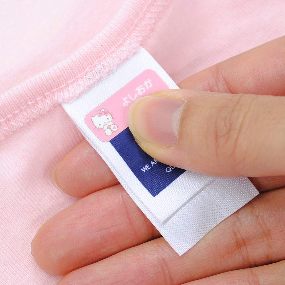 Name Sticker Application Kit No Ironing For Clothing Tags and Laminated Stickers for Tags Sanrio Licensed - Required! Tools! Water-Resistant -