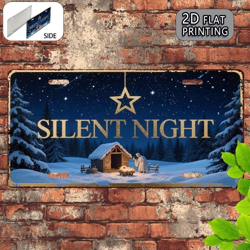 Souvenir Metal License Plate, Custom Auto Sign 15x30cm