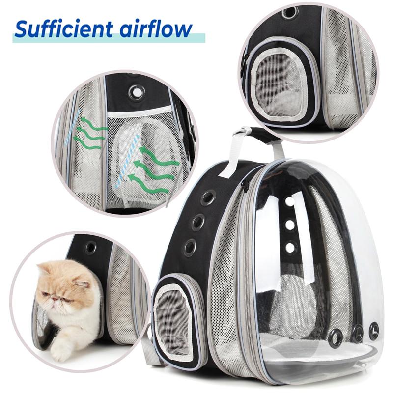 Tašky pro kočky přenosné a průhledné vesmírné kapsle prodyšné Batoh pro přenášení domácích mazlíčků na cestování štěňata na venčení venku Batoh
