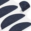 Self Adhesive Stair Treads 5 pcs 56 x 17 x 3 cm Blue Semi Round