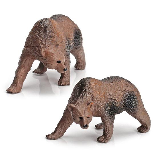 12 Buc Modele Statice Realiste Animale Sălbatice Hipopotam/Zebră/Elefant/Girafă/Urs Figurine Miniaturale DIY Decor Scenă Modele Simulare Statui Animale