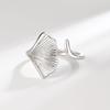 European Style Ginkgo Leaf Open Ring: Elegant, Fashionable, and Unique Design