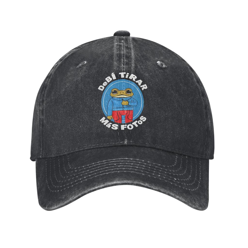 Vintage DtMF Bad Bunny Sapo Concho Toad Baseball Cap for Men Women Distressed Cotton Sun Cap  Outdoor Soft Hats Cap