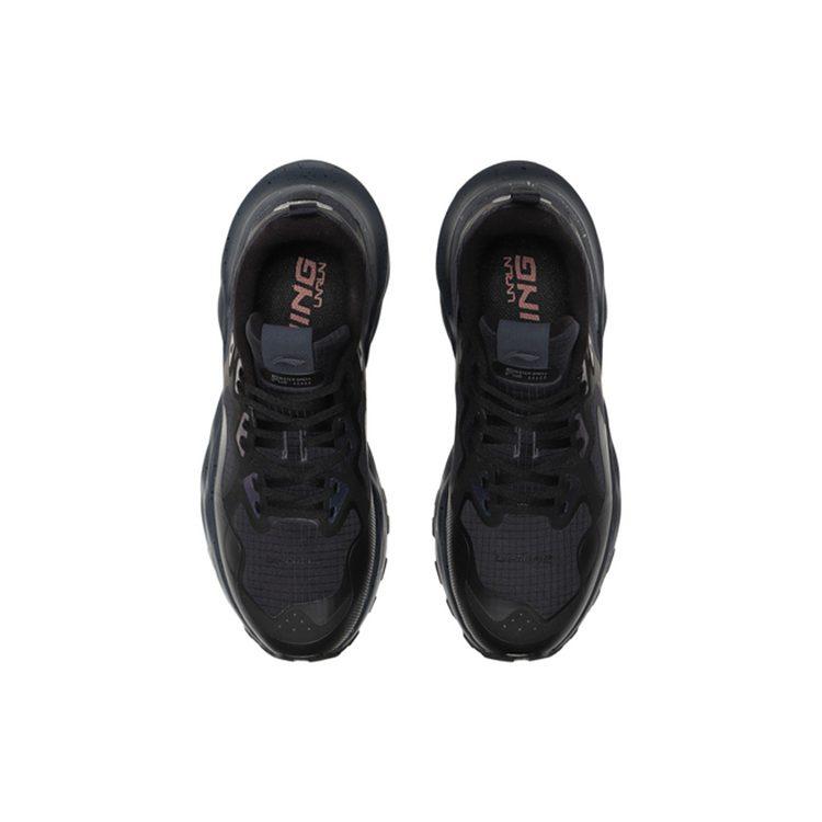 Li Ning Cloud Shield Cushioning Slip Resistant Abrasion Resistant Low Top Running Shoes Men's Black ARHQ143-2