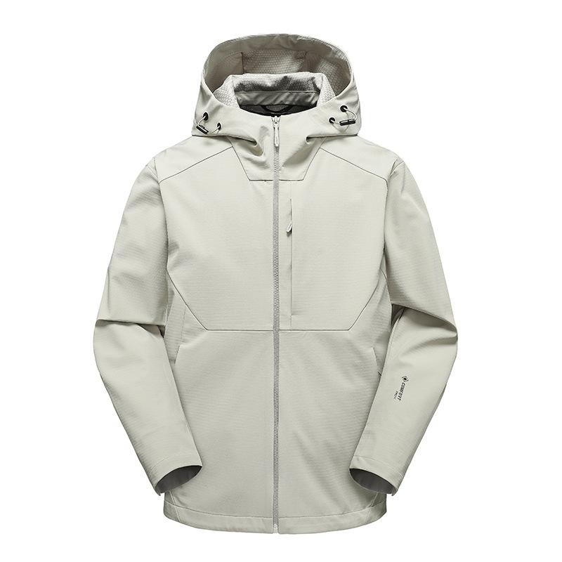 Hooded men's trench coat spring and autumn new fashion casual jacket loose haute couture outdoor hiking suit