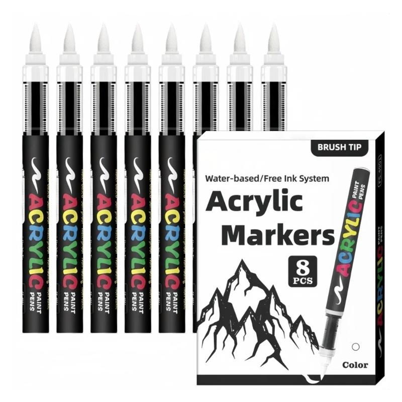 Art Pens With Soft Brush Tips Watercolor Markers Highlighter Pens For Coloring Projects And Creative Handmade Crafts