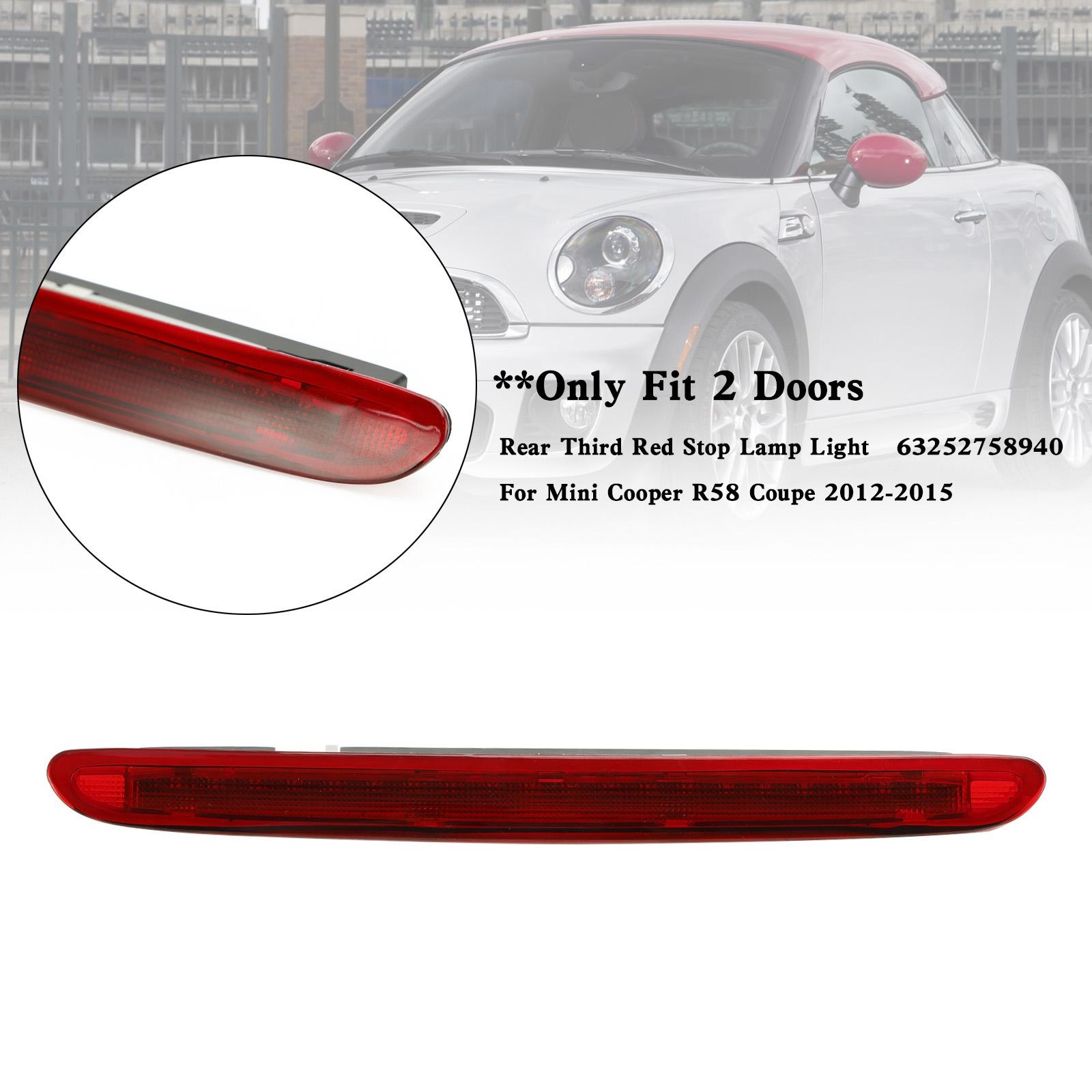 

Rear Third Red Stop Lamp Light 63252758940 For Mini Cooper R58 Coupe 2012-2015