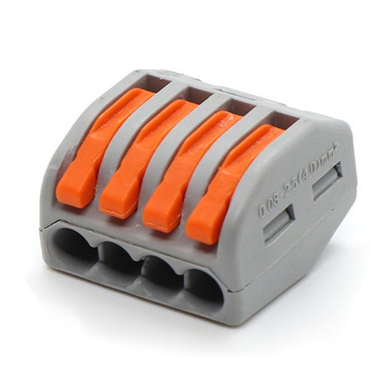 

20Pcs Quick Connect Terminal Connector Great Electrical Conductivity Flexible Hard Split Wire