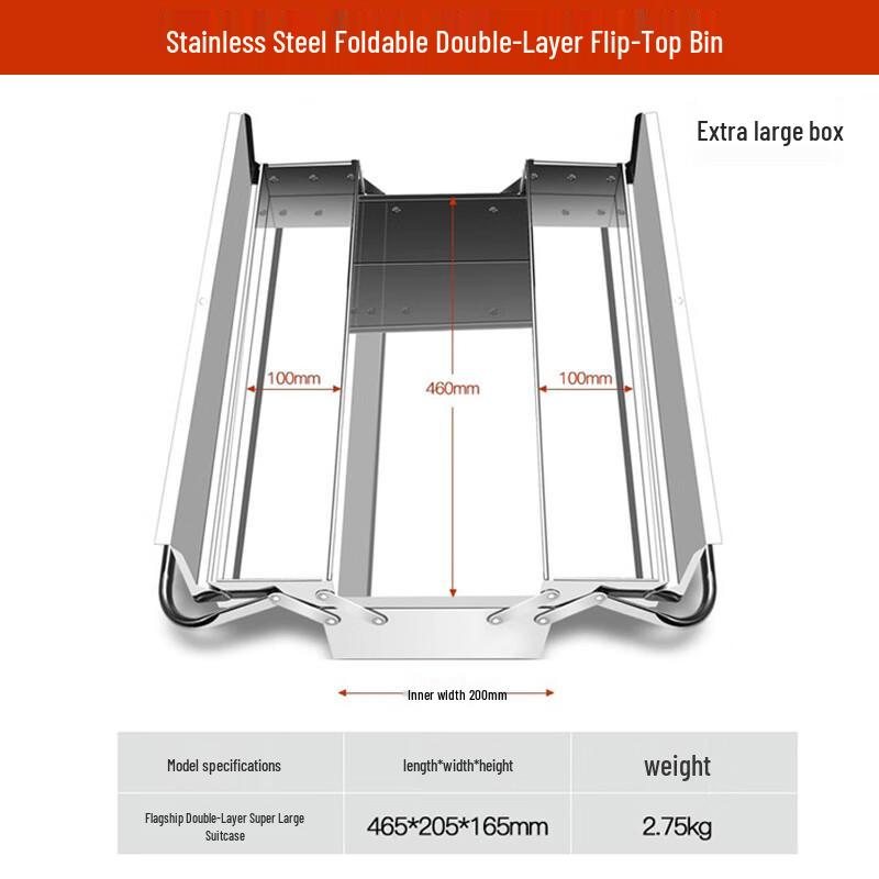 Multi-function Stainless Steel Folding Toolbox