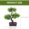 Artificial Bonsai Simulation Green Plants for Home Decoration Faux Potted Plants for Office and Garden No Maintenance Required