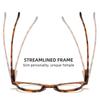 New Retro Anti Blue Light Reading Glasses Men Women Fashion Rivet Spring Leg HD Prescription Eyewear +1.0 +1.5 +2.0