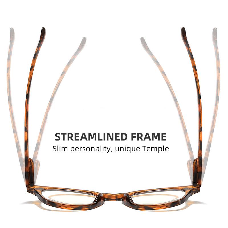 New Retro Anti Blue Light Reading Glasses Men Women Fashion Rivet Spring Leg HD Prescription Eyewear +1.0 +1.5 +2.0