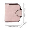 Women Wallet Frosted Leather Vintage Female Clutch Bag Credit Card Holder Ladies Zip Purse Phone Bag Money Clip