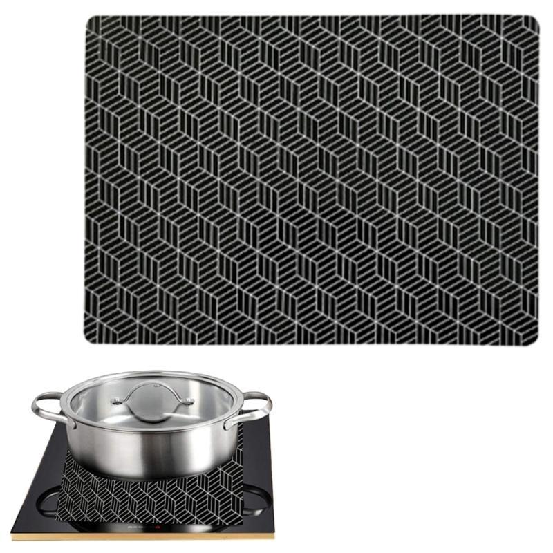 Durable Heat Resistant Induction Stove Protectors Pad Nonslip Front Placemat