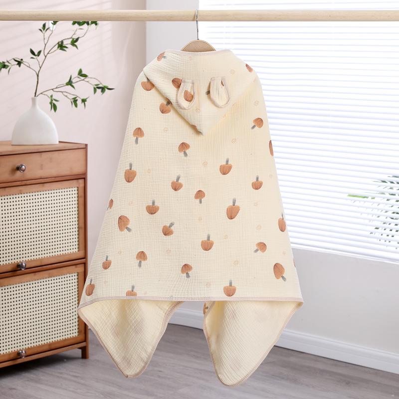 

Четырехслойная хлопковая ткань, детский плащ, банное полотенце, детский купальный халат с капюшоном, теплый банный халат для мальчиков и девочек