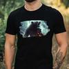 T-Shirt Men Lightning Bear Motif Cotton Size XS To 5XL