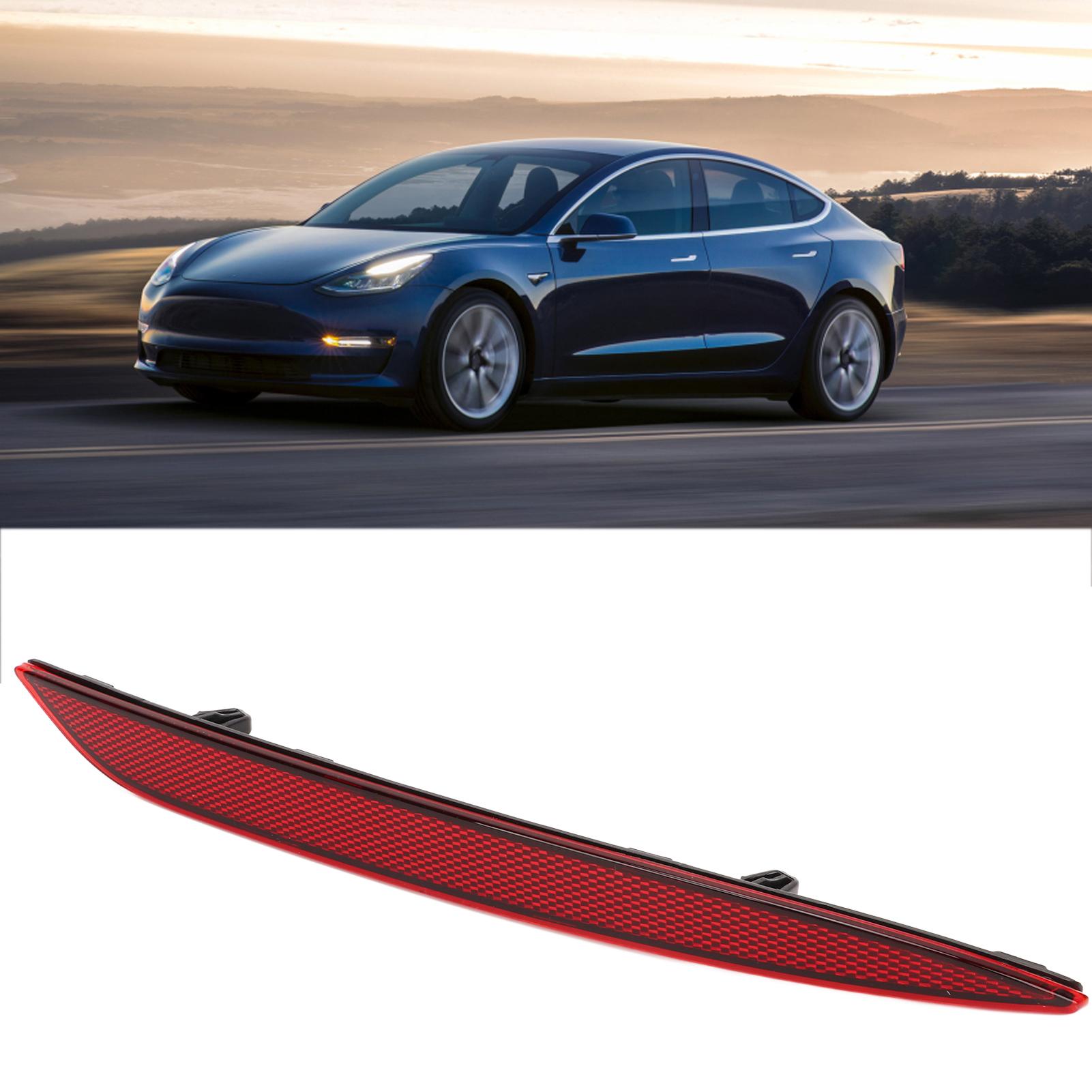 Red Bumper Reflector Lights Rear Bumper Reflector Red Lens Car Tail Reflector Light Replacement for   2017 to 2025 rosso