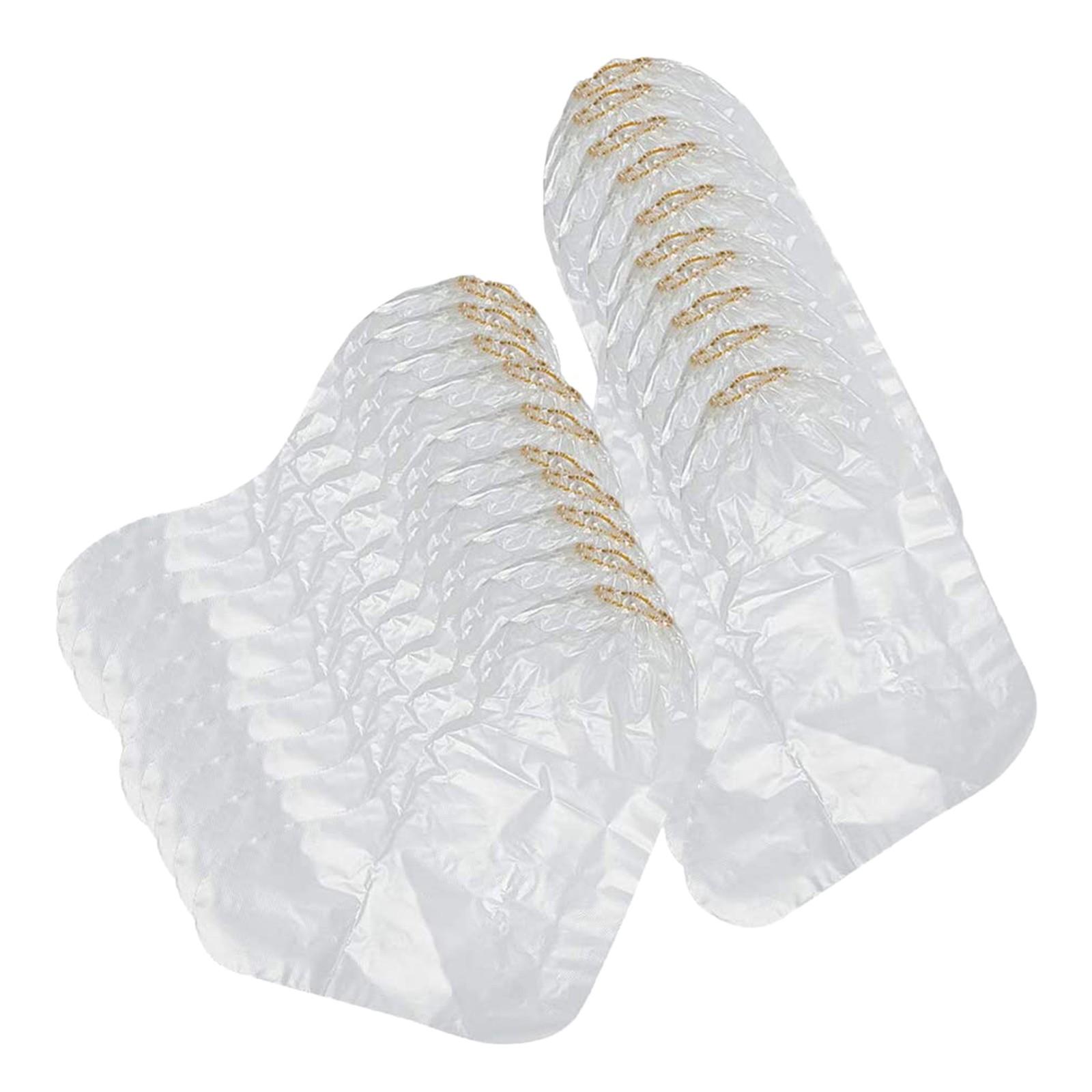 Disposable Clear Plastic Shower Caps for Home, Hotel, Spa, Hair Salon Pack of 100, Waterproof and Elastic