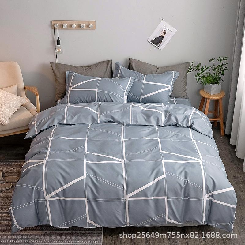 Thickened three piece and four piece bedding sets
