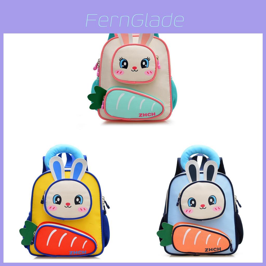 Kids Cartoon Bunny Backpack With Breathable Nylon For Preschool Kids