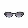 CHANEL temple logo cat eye sunglasses same style for men and women, couple style, black