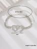 1PC Women's Fashion Trendy Peach Heart Foot Chain Zircon Accessories Suitable for Date, Party, Festival Gifts