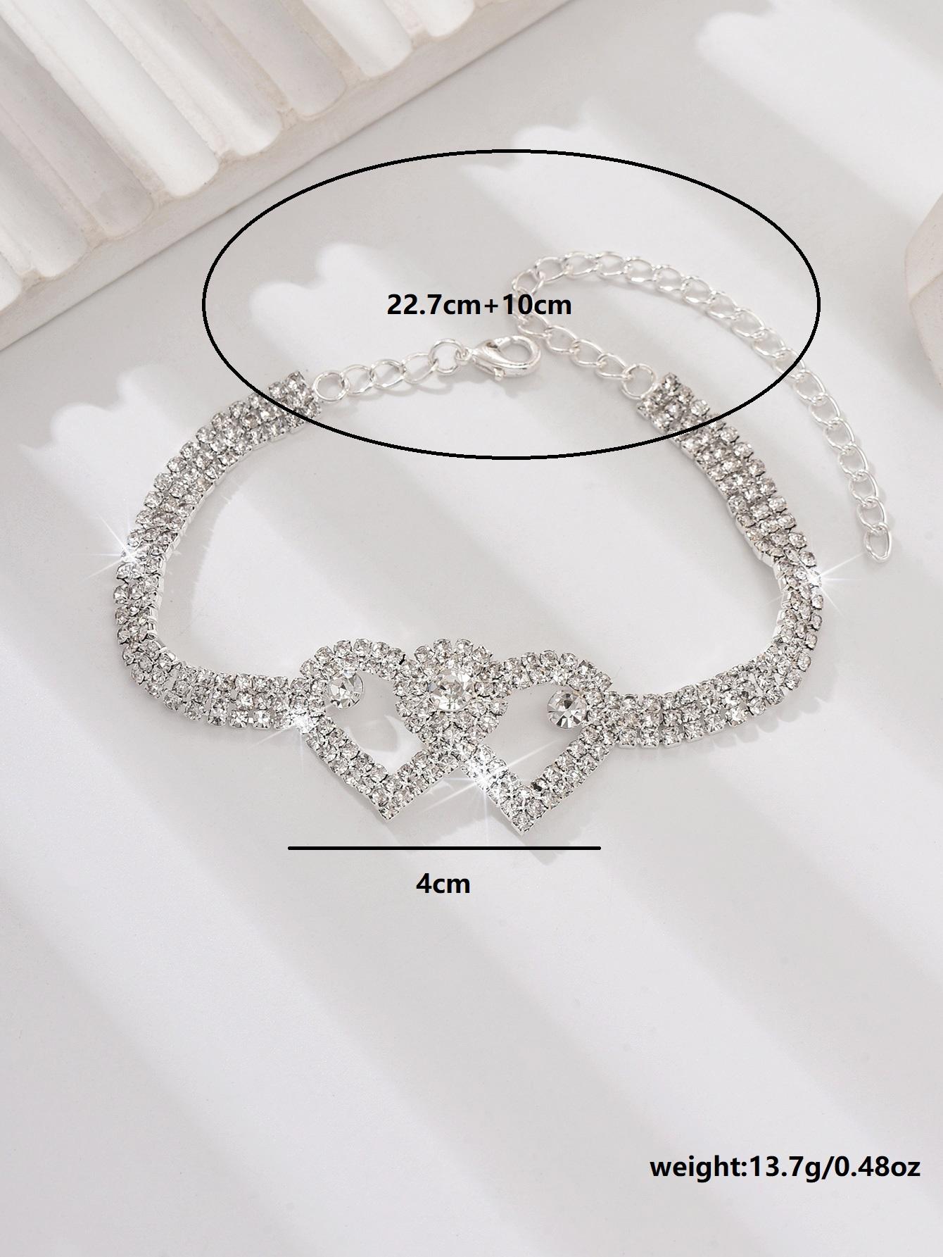 

1 шт. Женская модная трендовая цепочка на ногу с персиковым сердцем и цирконом, аксессуары, подходит для свидания, вечеринки, фестиваля, подарки