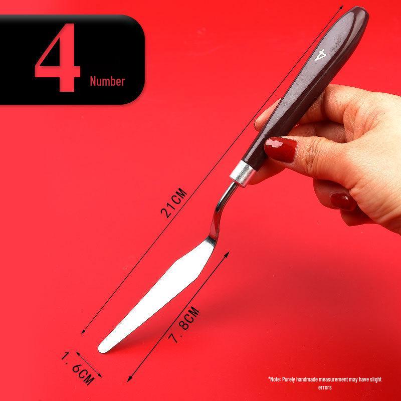 Set Spatule cu Mâner de Lemn - Articole de Artă pentru Pictură în Ulei și Guașă