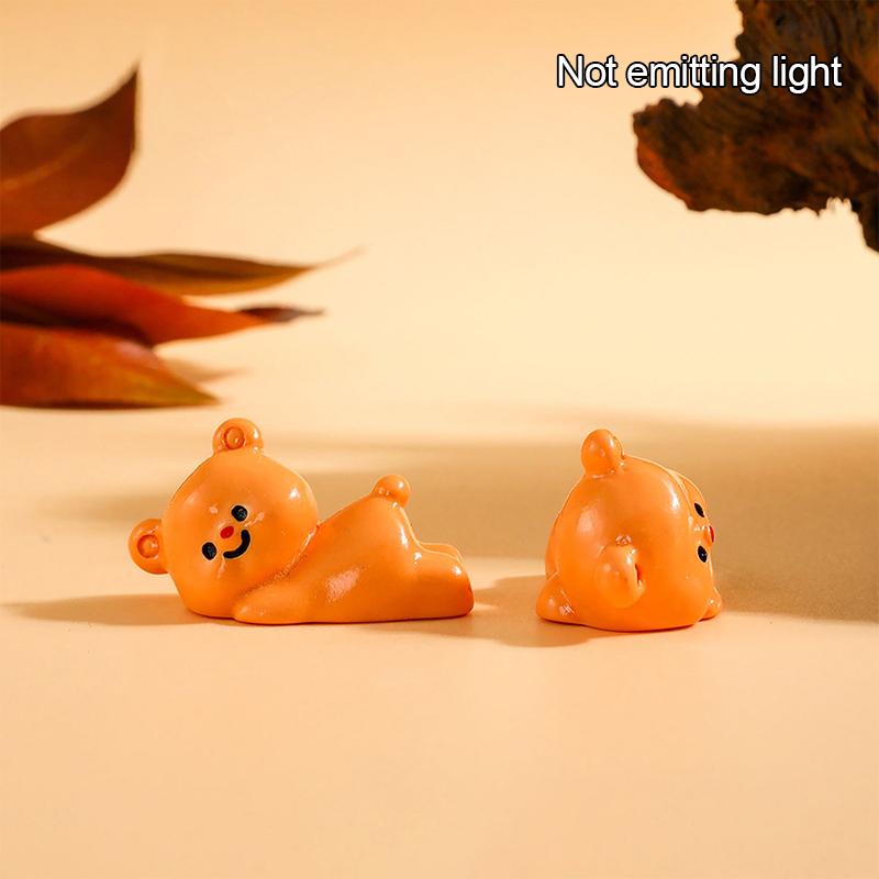 

Мультяшный милый серебристый медведь из масла, маленькие украшения, креативные поделки из смолы, креативные мультяшные животные, модель, украшения, аксессуары