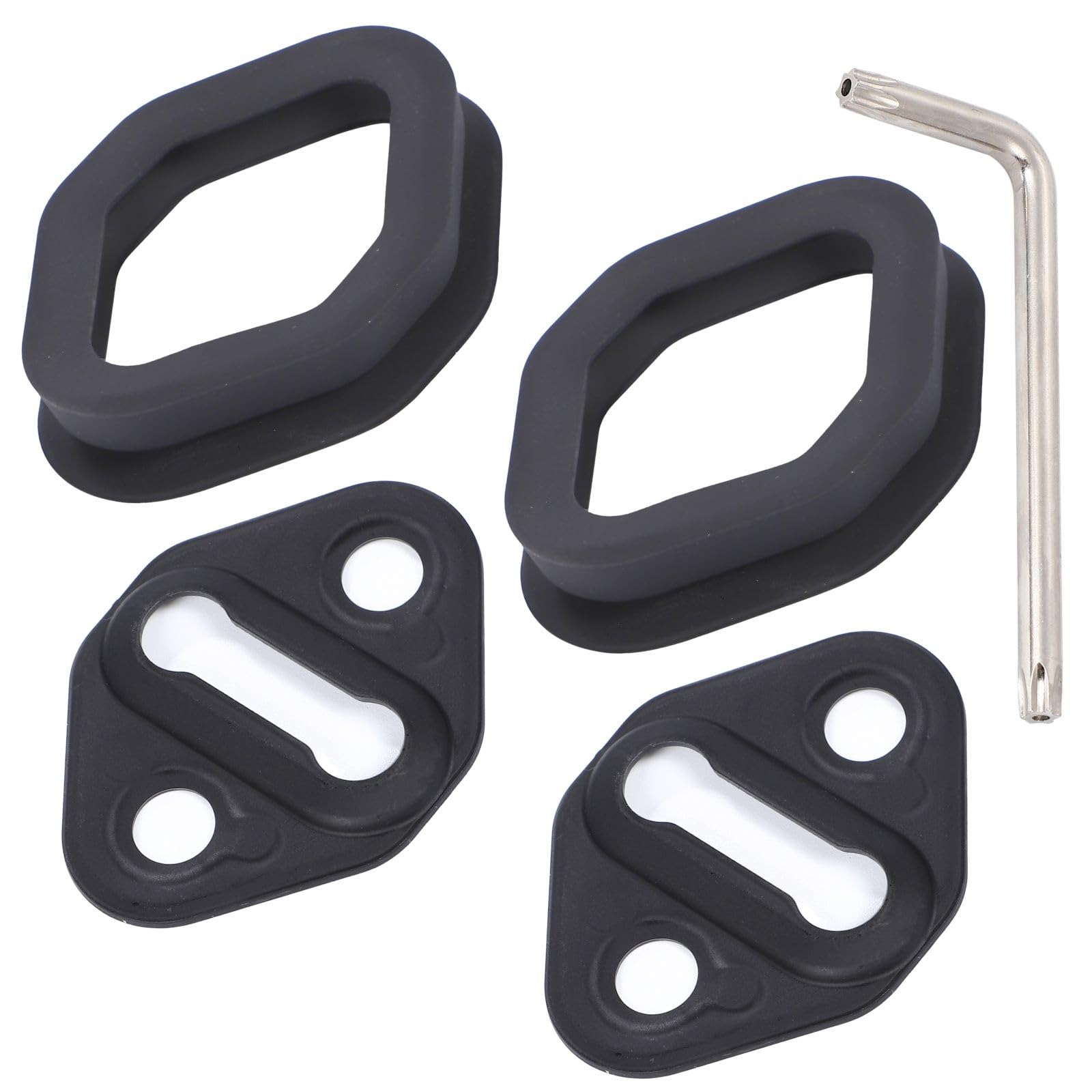 

CHASO Накладка на дверной фиксатор раздвижной двери Совместима с Toyota 2 шт. Фиксатор, Накладка, Автомобили, Alphard, Vellfire, Noah, Voxy, Тихий, Антивибрационный, Резина, чёрный